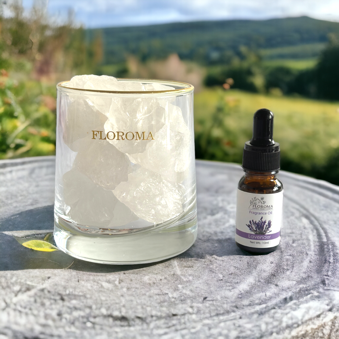 【旺健康】擴香天然白水晶套裝【送】香薰精油