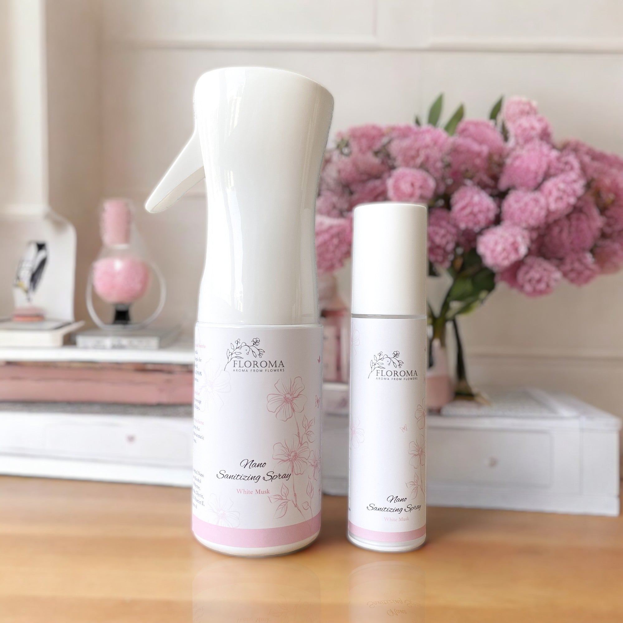 【1+1出行套裝】家庭裝防流感納米消毒噴霧200ML +旅行裝50ML Nano Antiseptic Spray Combo (任選香味)
