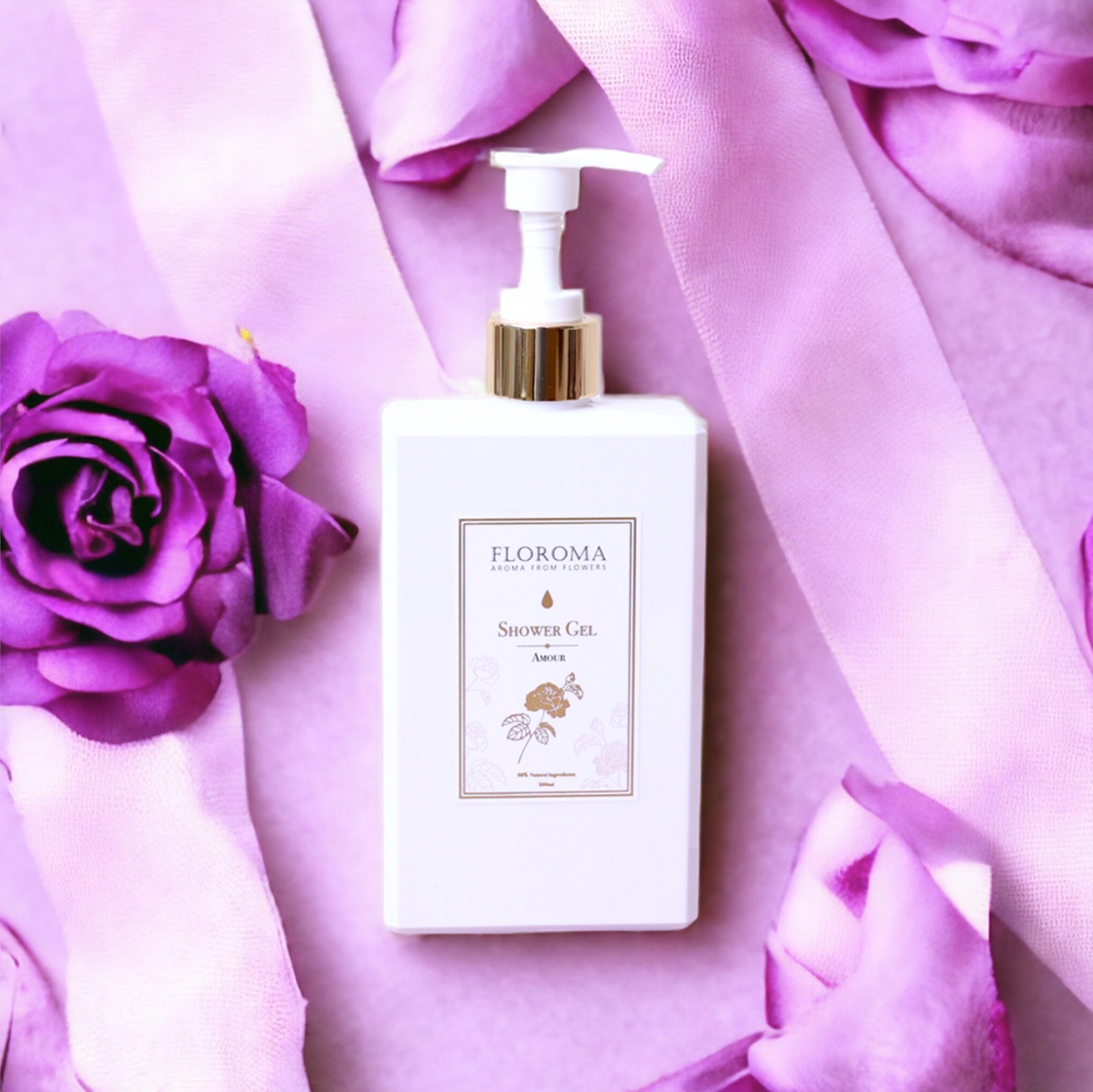 紫玫瑰雪肌香氛沐浴露 Amour Brightening Shower Gel