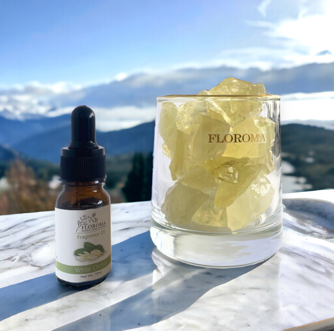 【旺財】擴香天然黃水晶套裝【送】香薰精油