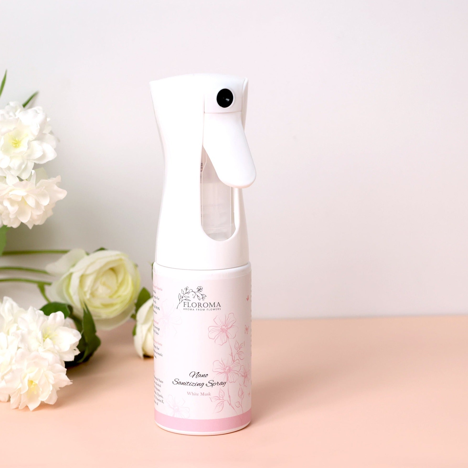 【香氛消毒組合】納米消毒噴霧 + 納米搓手液【送】搓手液皮革掛套