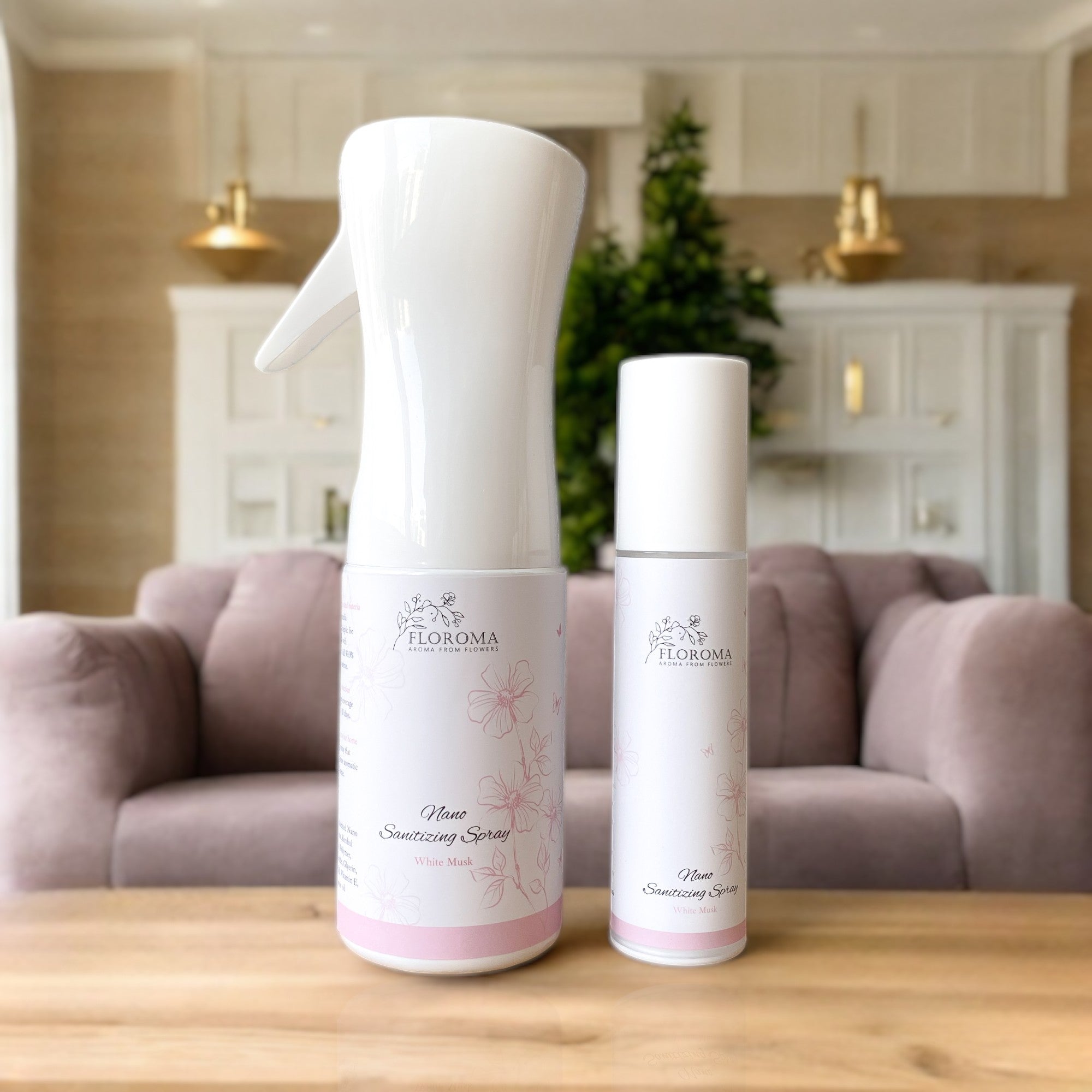 【1+1出行套裝】家庭裝防流感納米消毒噴霧200ML +旅行裝50ML Nano Antiseptic Spray Combo (任選香味)
