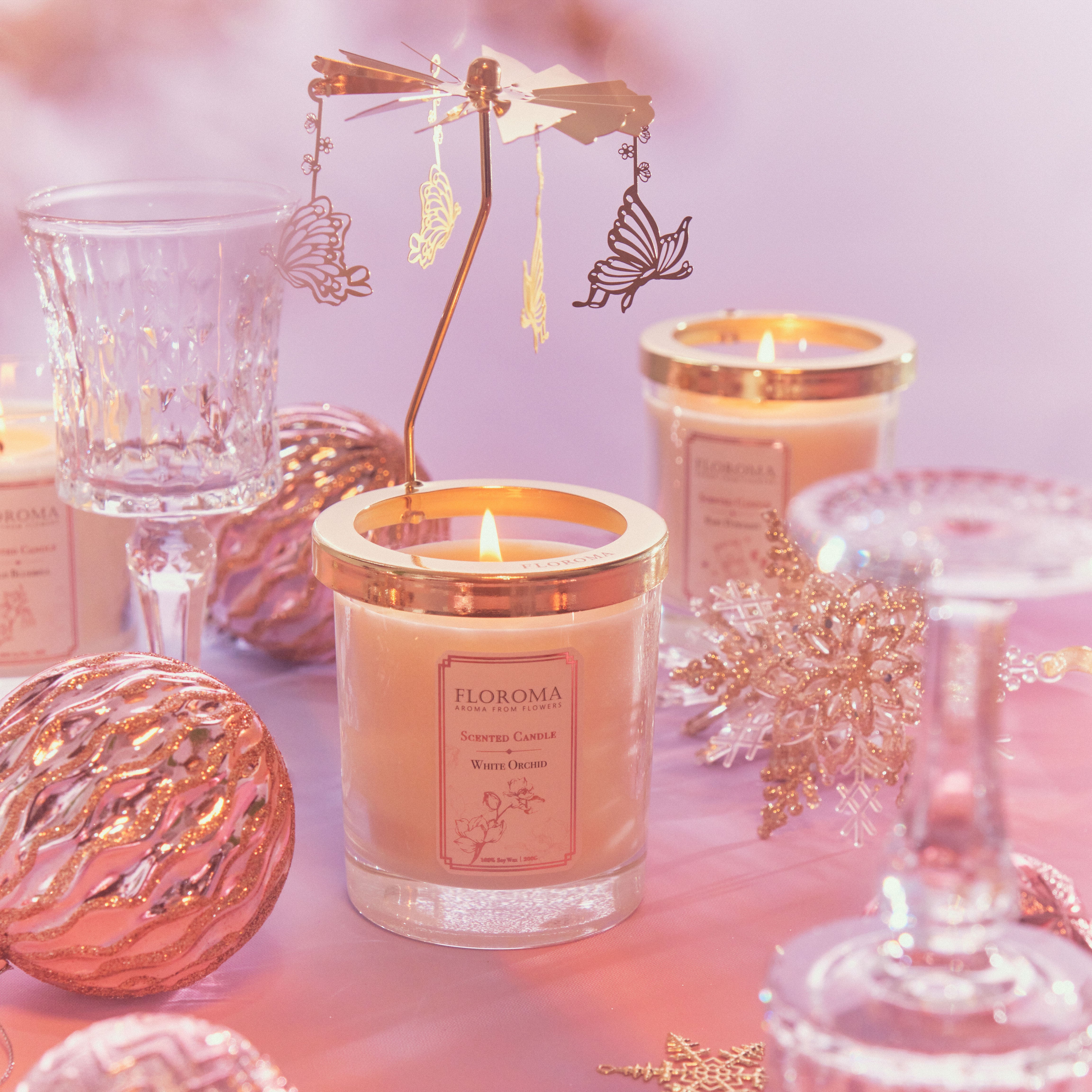【雙重享受】2+2 香薰旋轉燭台套裝 Candle Carousel Delux Set