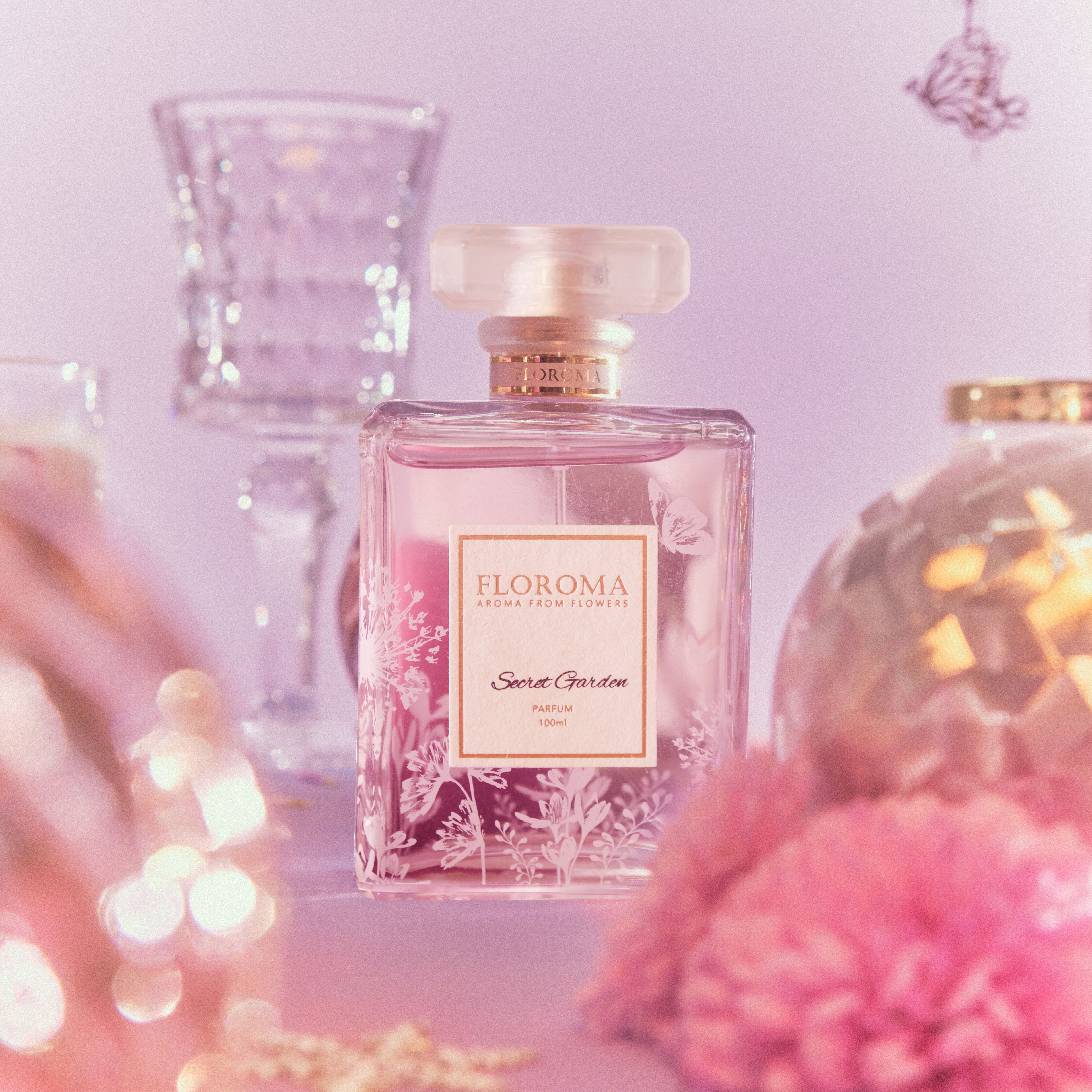 【奢華珍藏禮盒】心型浪漫花盒 + 濃香水Parfum 100ml 套裝