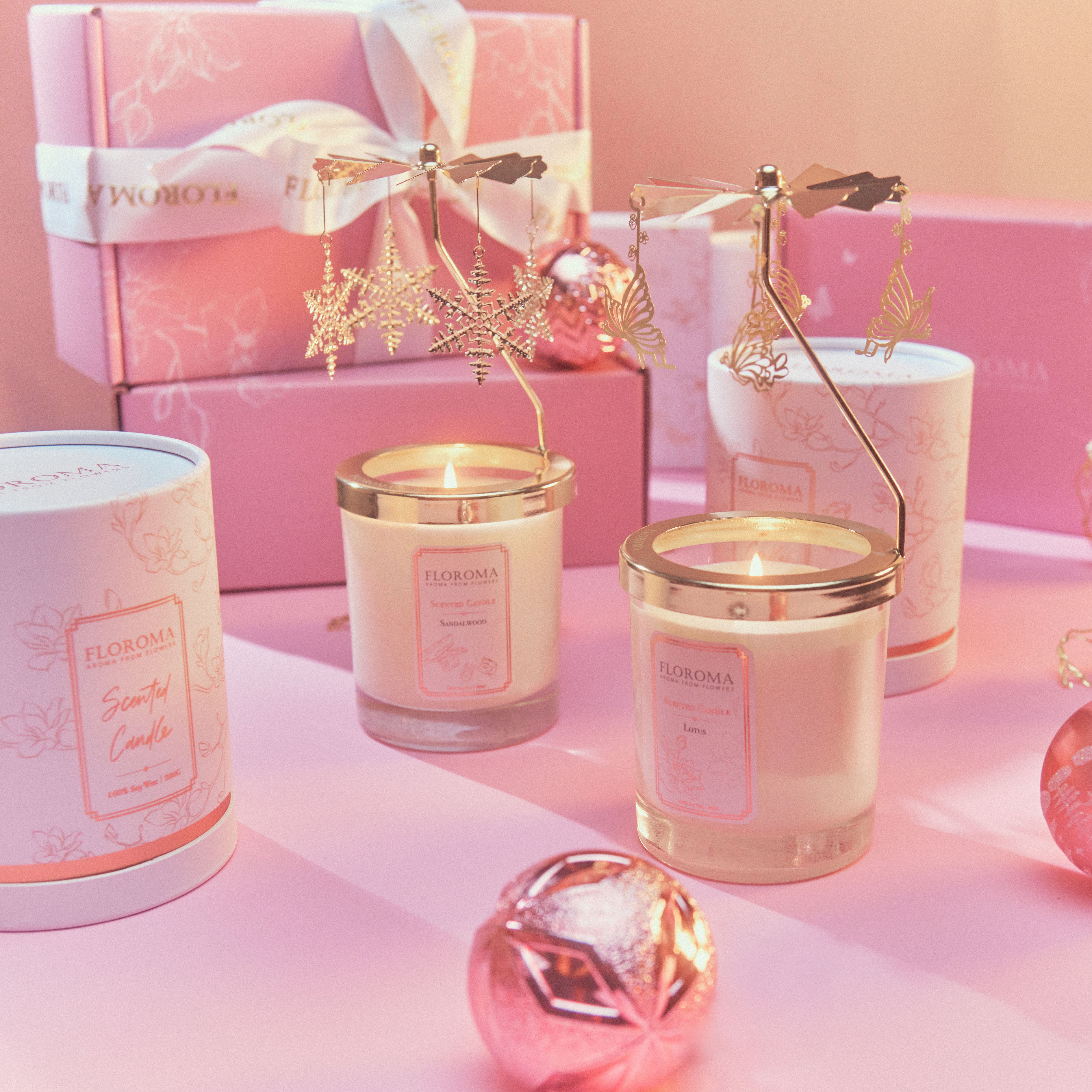 【雙重享受】2+2 香薰旋轉燭台套裝 Candle Carousel Delux Set
