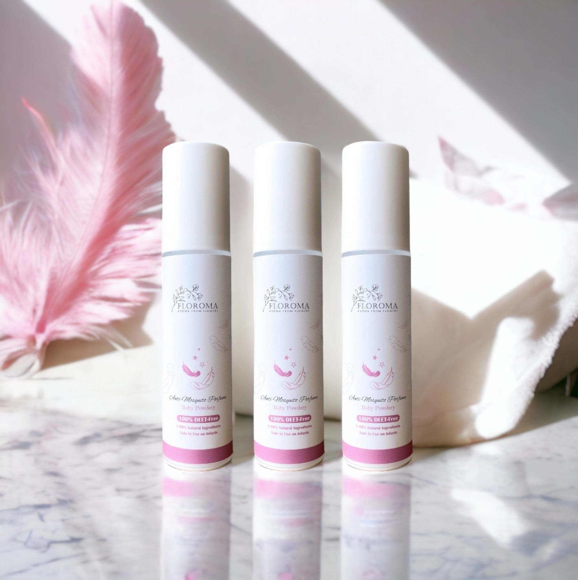 天然防蚊香水 (BB 爽身粉) Anti-Mosquito Perfume (Baby Powdery)