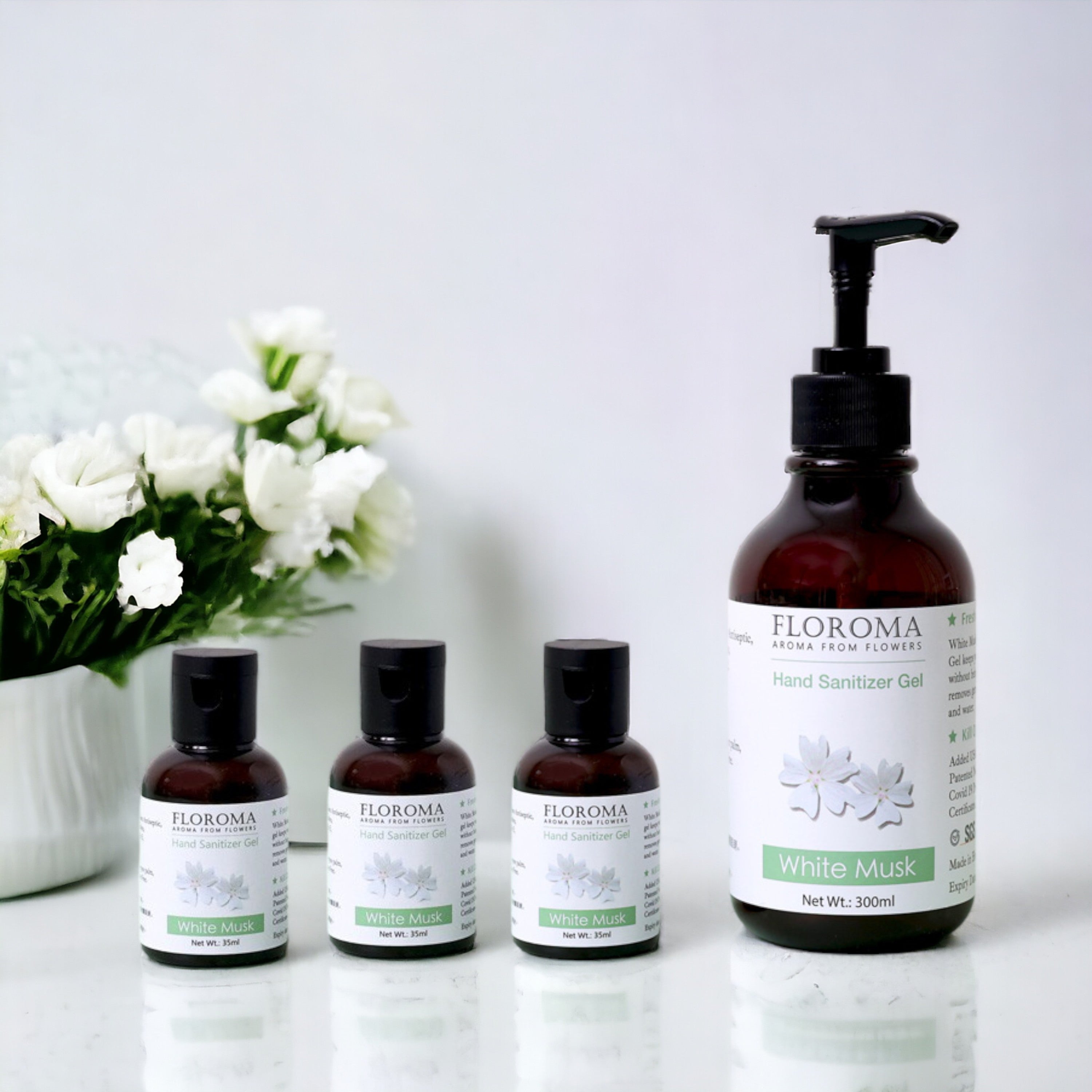 【買一送三】家庭裝:白麝香納米消毒搓手液 White Musk Hand Sanitizer Refill