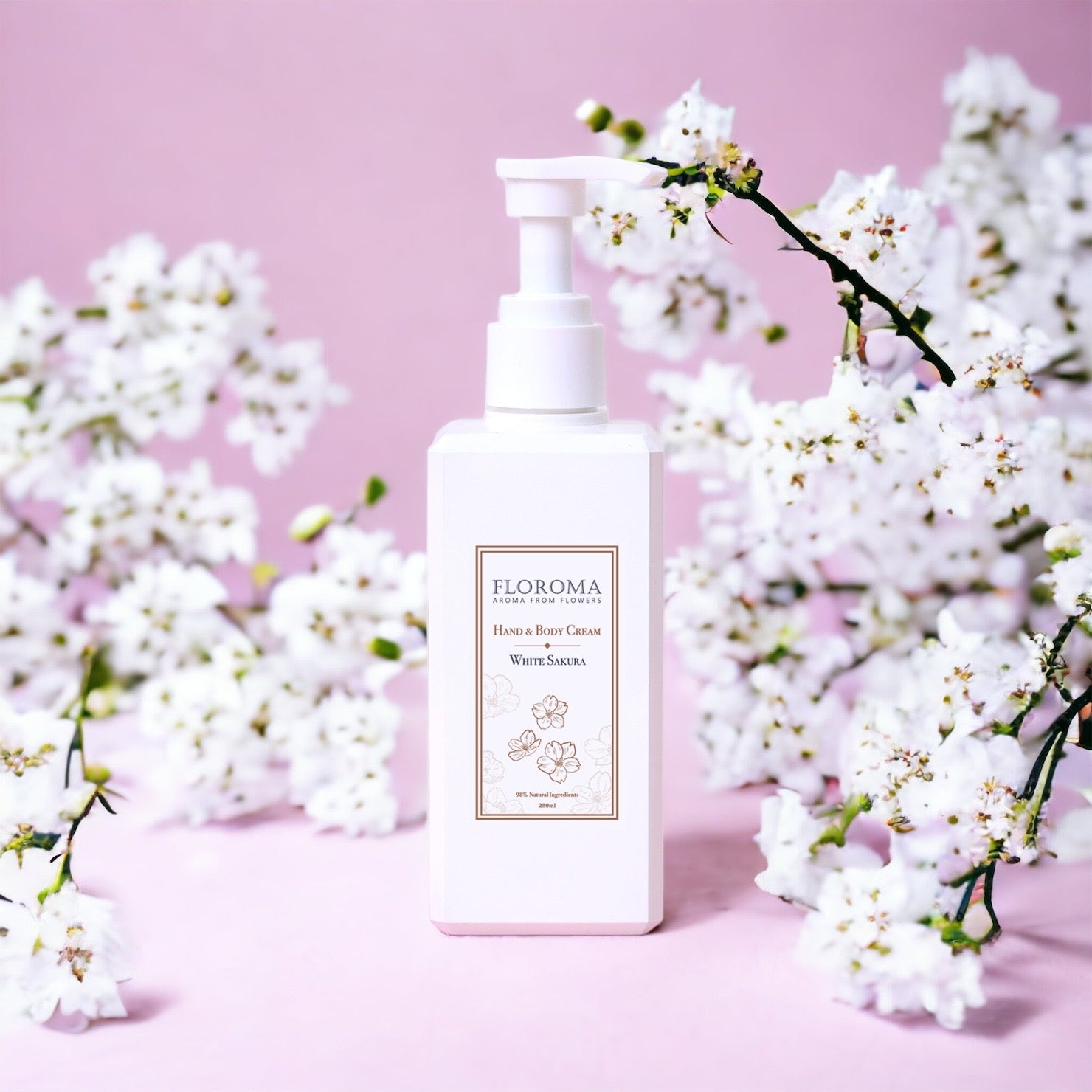 【限時優惠】白櫻花香氛身體乳液 White Sakura Hand & Body Cream
