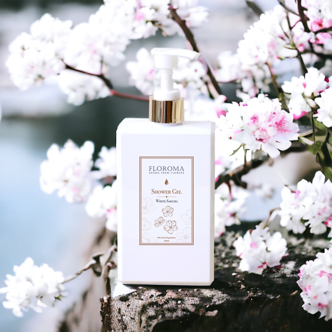 白櫻花雪肌香氛沐浴露 White Sakura Brightening Shower Gel