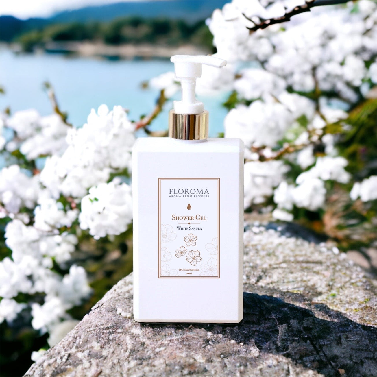 白櫻花雪肌香氛沐浴露 White Sakura Brightening Shower Gel