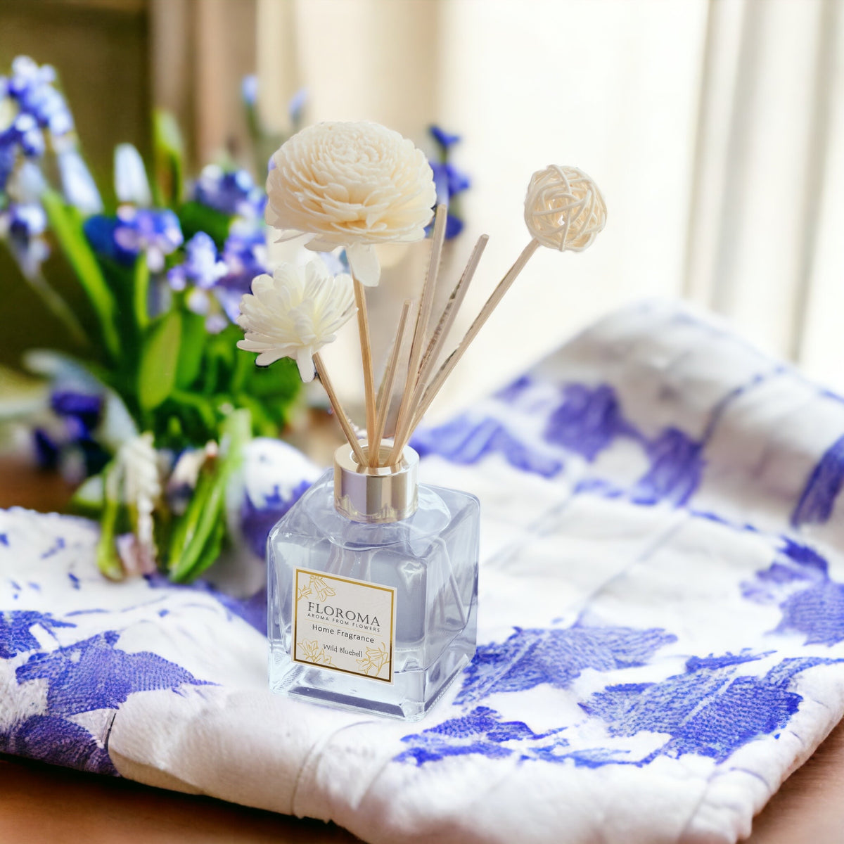 《藍風鈴 Wild Bluebell》【室內擴香瓶】 Home Diffuser | Floroma 花之滴