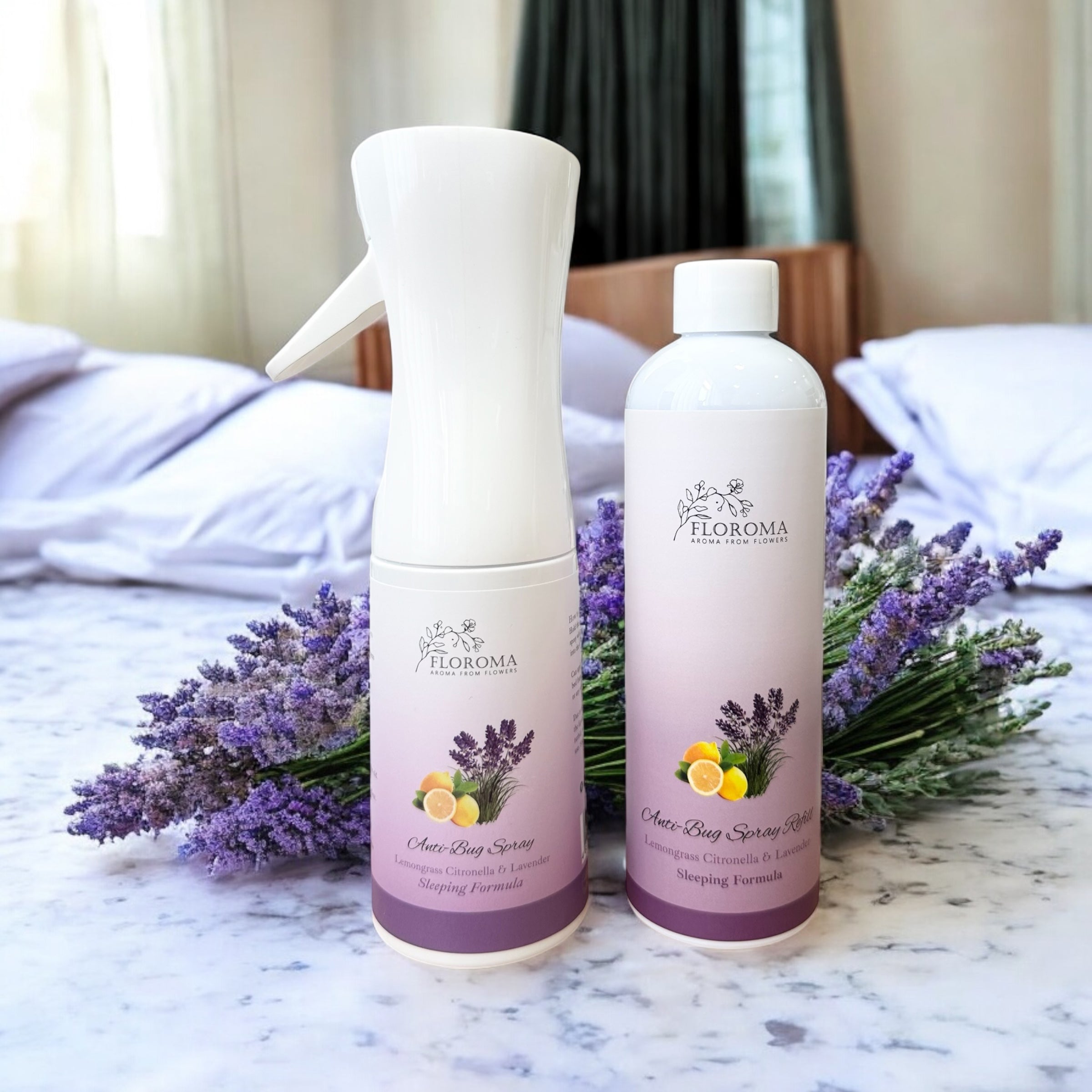 【1+1家庭裝組合】天然防床蝨噴霧200ML+補充裝300ML