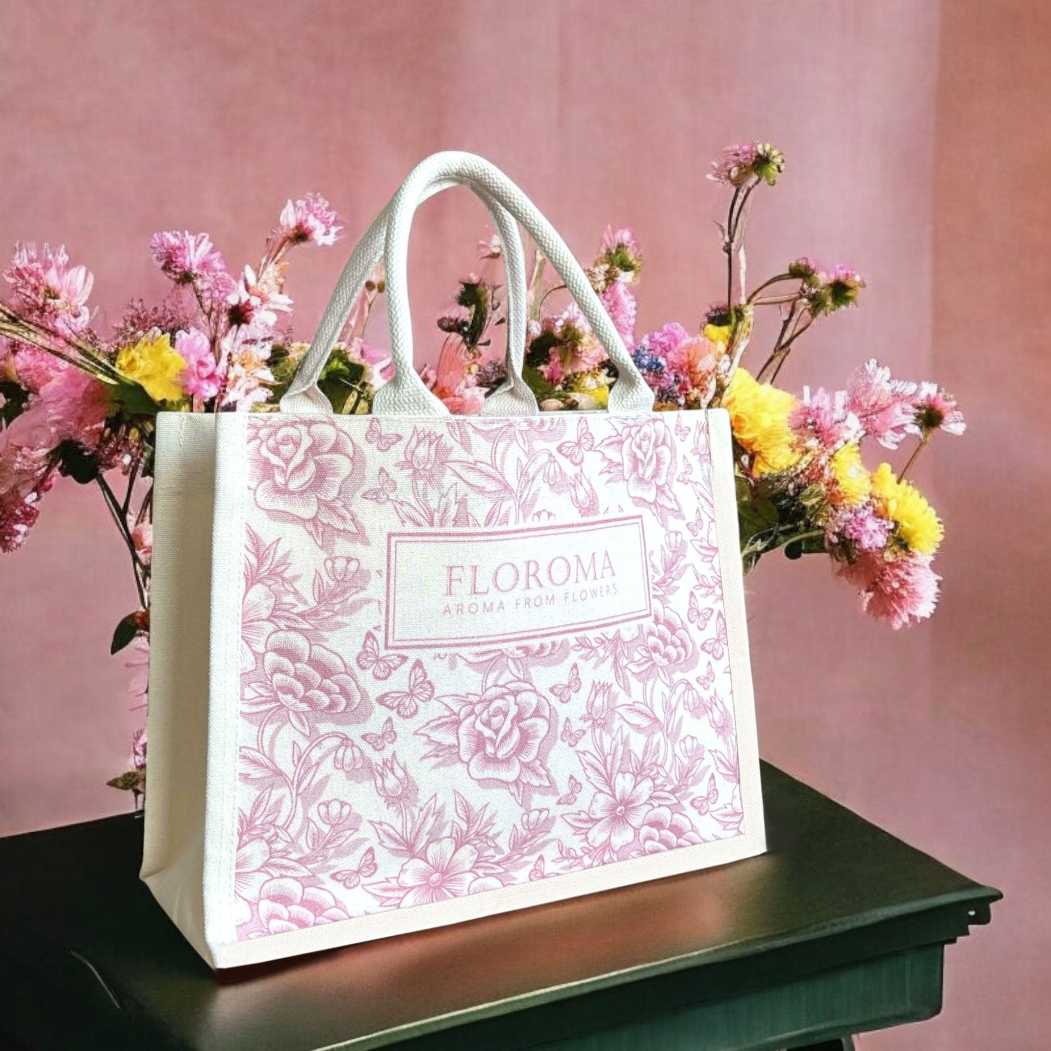 FLOROMA 繁花帆布托特包 Blossom Garden Canvas Bag
