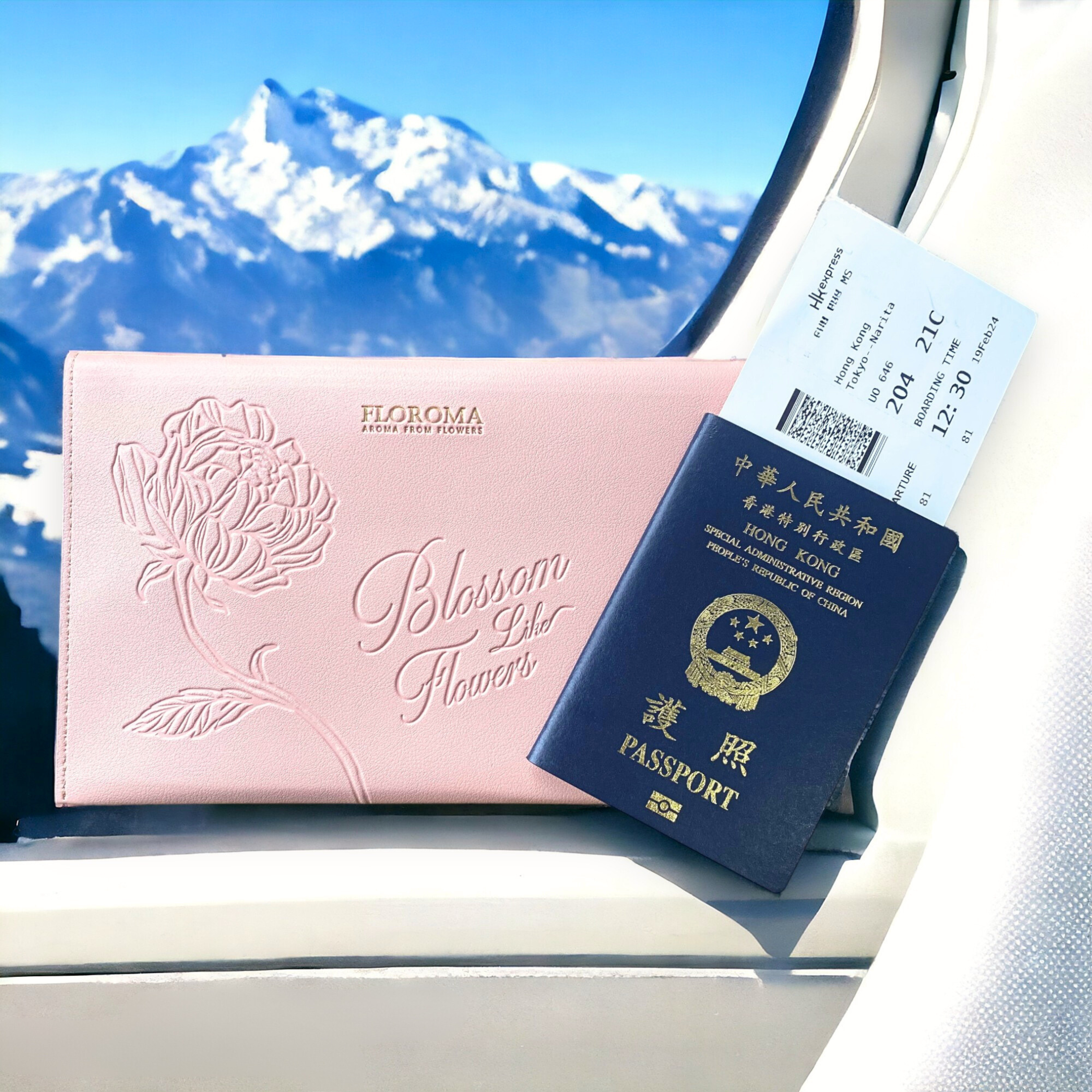 【旅行必備】FLOROMA 質感皮革袋