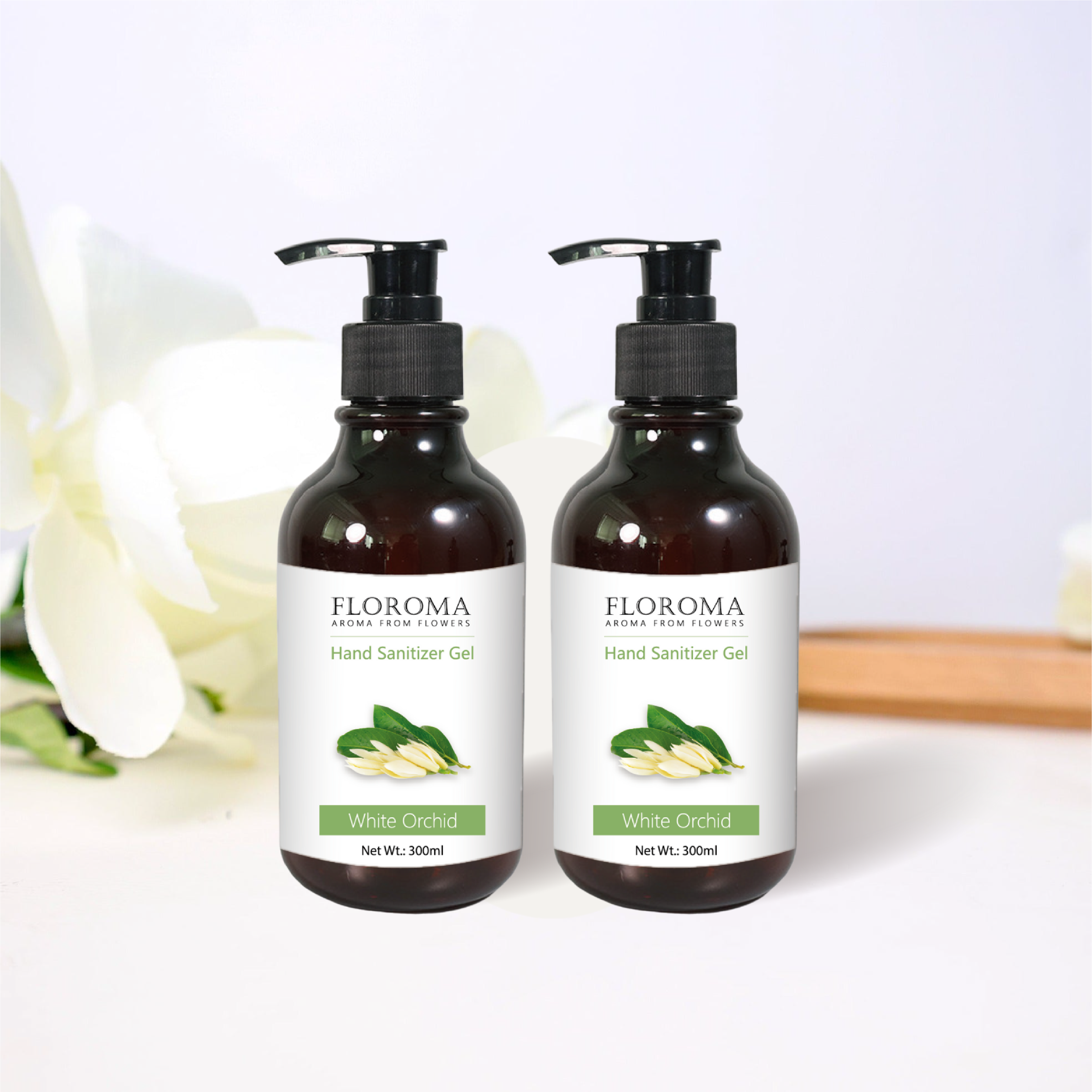 【買一送三】家庭裝:白蘭花納米消毒搓手液 White Orchid Hand Sanitizer Refill