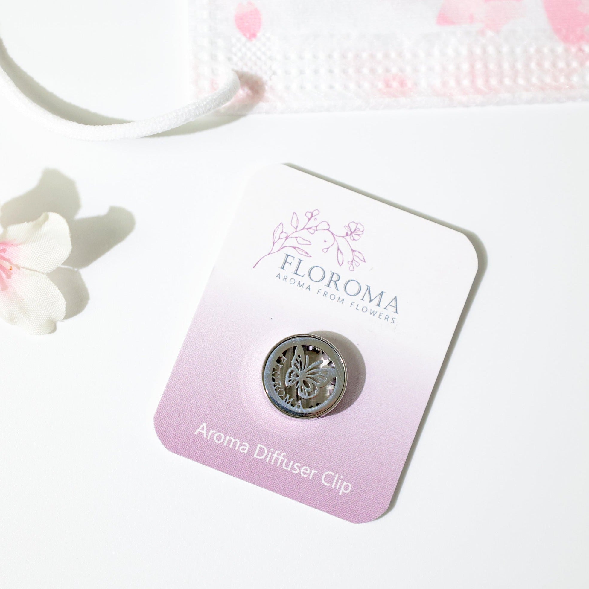 【抗疫體驗裝】$188 白蘭花香薰精油 + 口罩扣! Aroma Diffuser Clip Trial Set