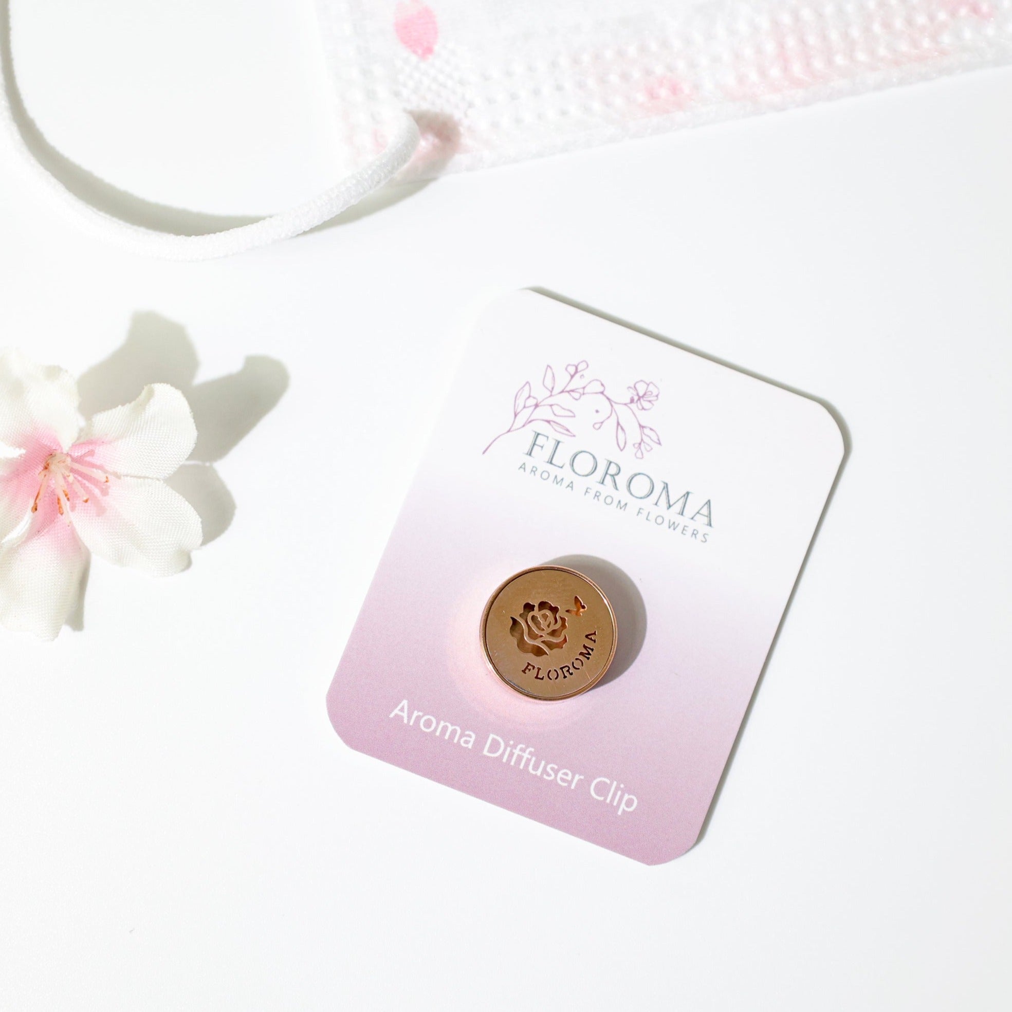 【抗疫體驗裝】$188 白蘭花香薰精油 + 口罩扣! Aroma Diffuser Clip Trial Set