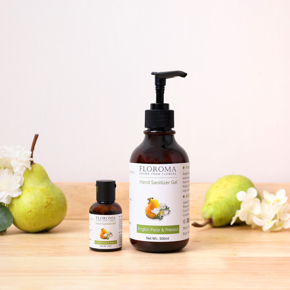【買一送三】家庭裝:英國梨與小蒼蘭納米消毒搓手液 English Pear and Freesia Hand Sanitizer Refill