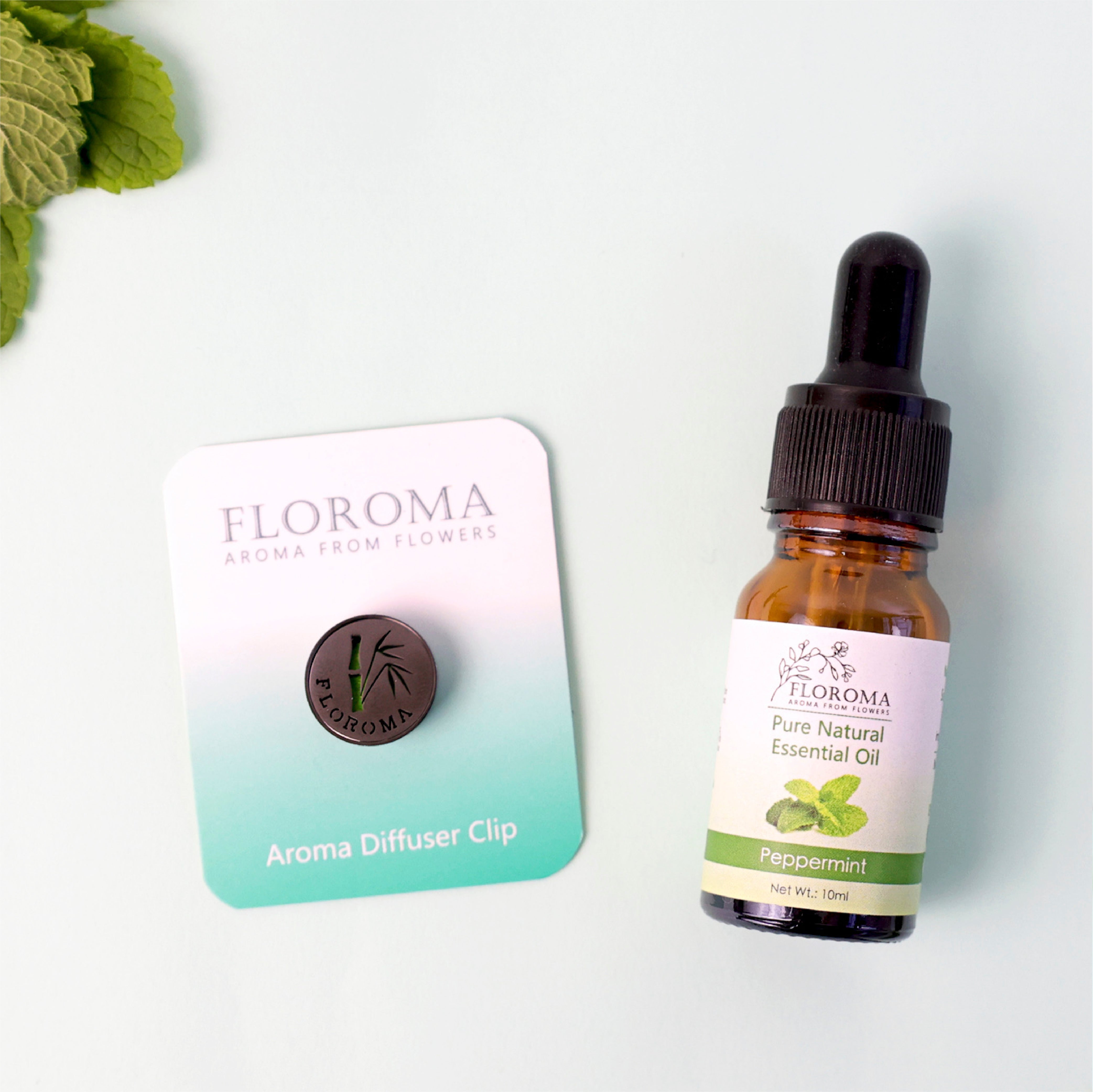 【抗疫優惠】$188 買純天然薄荷精油【送】口罩扣! Aroma Diffuser Clip Set