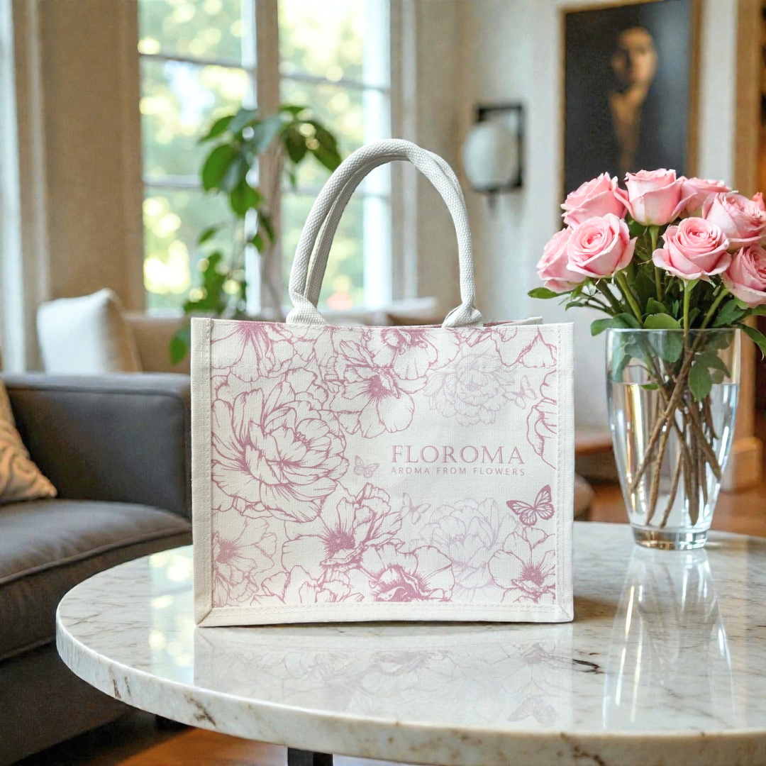 山茶花帆布托特包 Camellia Canvas Bag