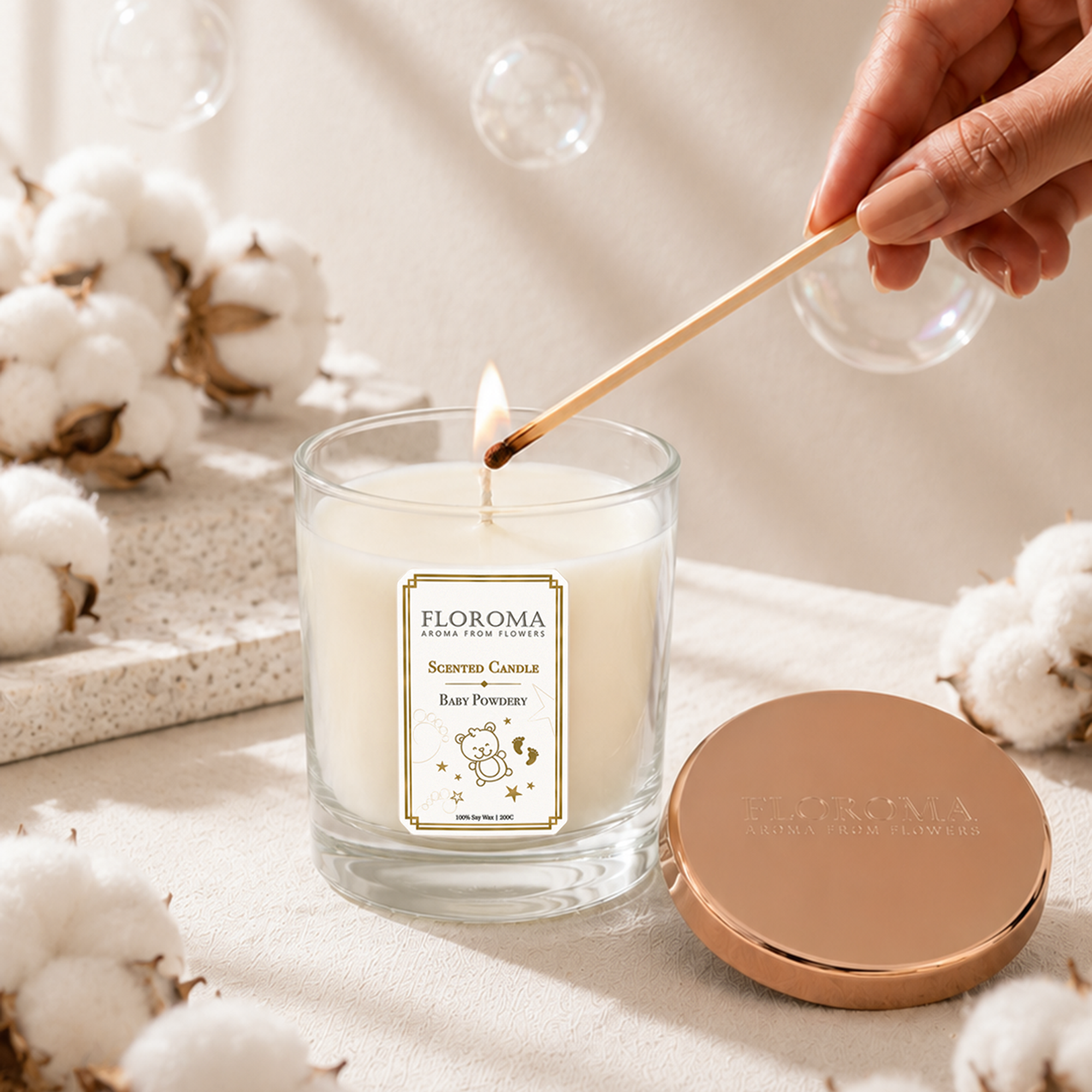 【限量200個】爽身粉香薰蠟燭 Baby Powdery Scented Candle