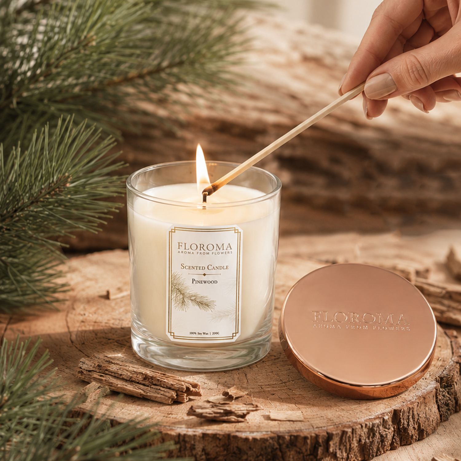 【限量200個】松木香薰蠟燭 Pinewood Scented Candle