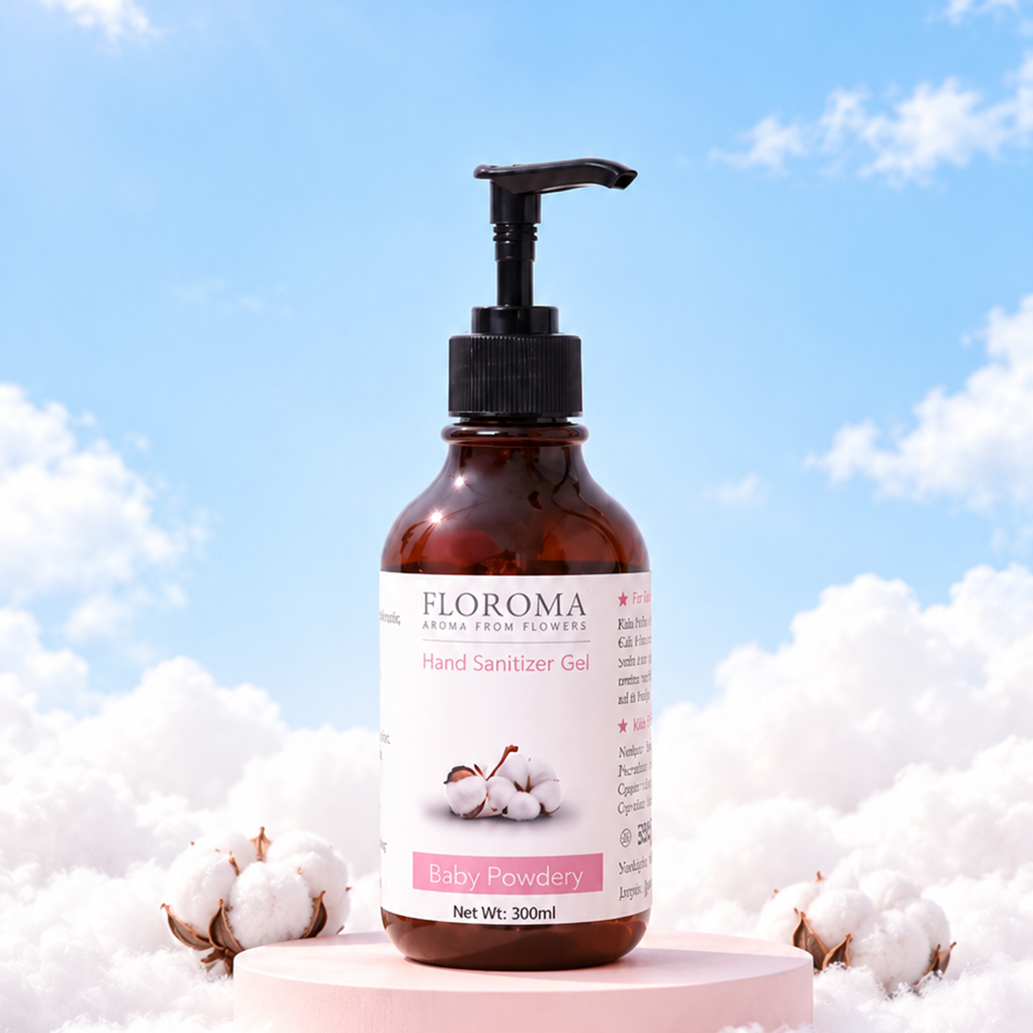 【買一送三】家庭裝：爽身粉納米消毒搓手液 Baby Powdery Hand Sanitizer Refill