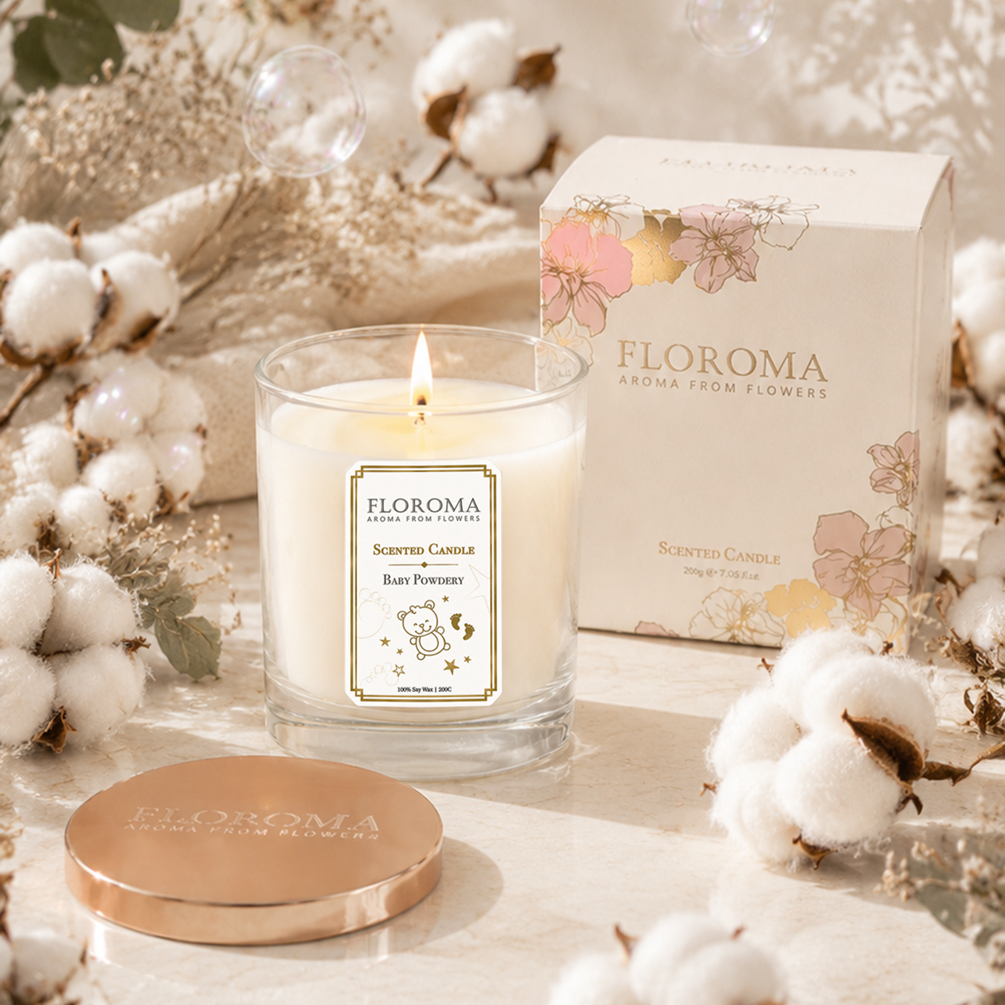 【限量200個】爽身粉香薰蠟燭 Baby Powdery Scented Candle