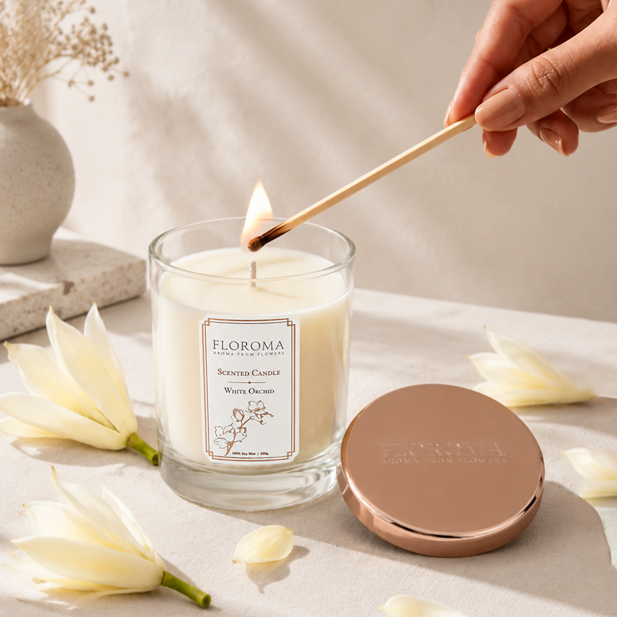 【限量200個】白蘭花香薰蠟燭 White Orchid Scented Candle