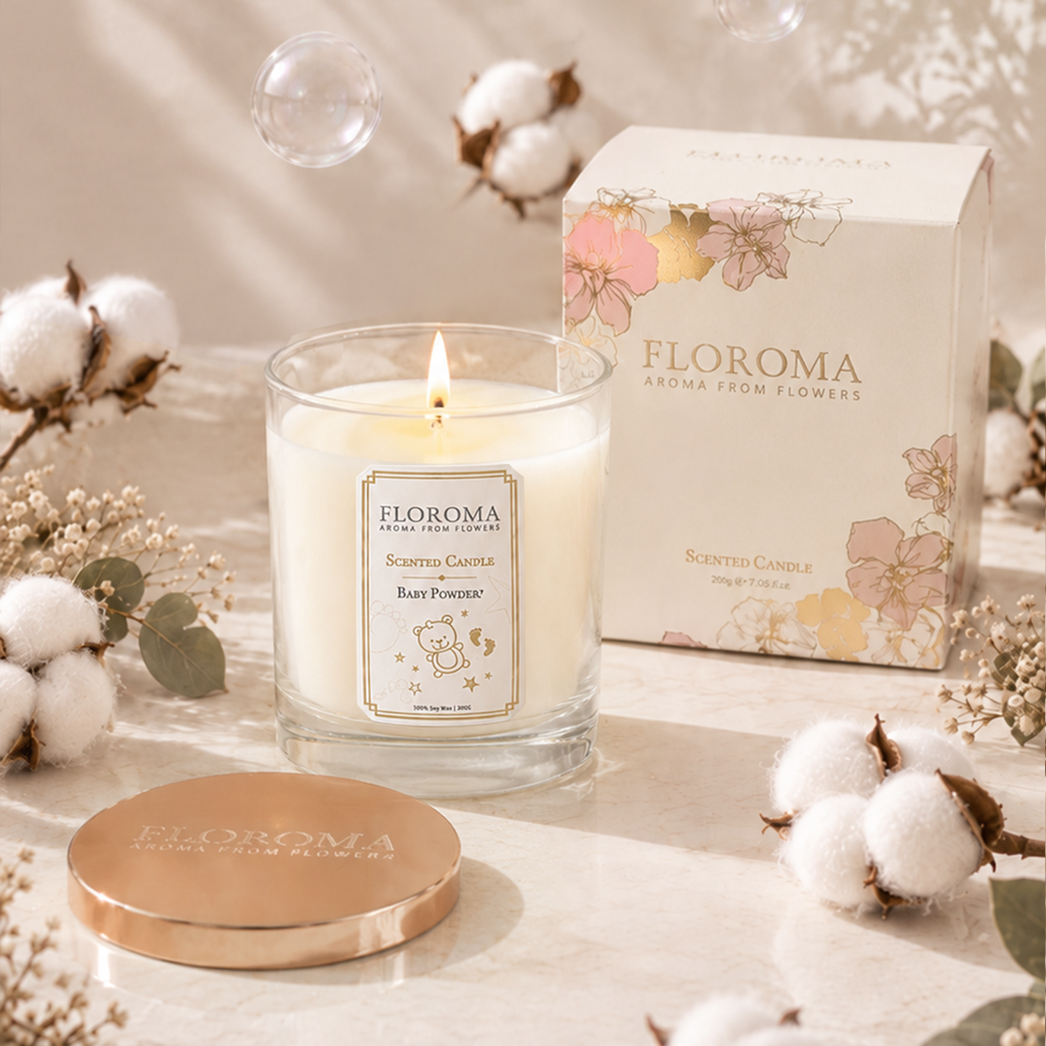 【限量200個】爽身粉香薰蠟燭 Baby Powdery Scented Candle