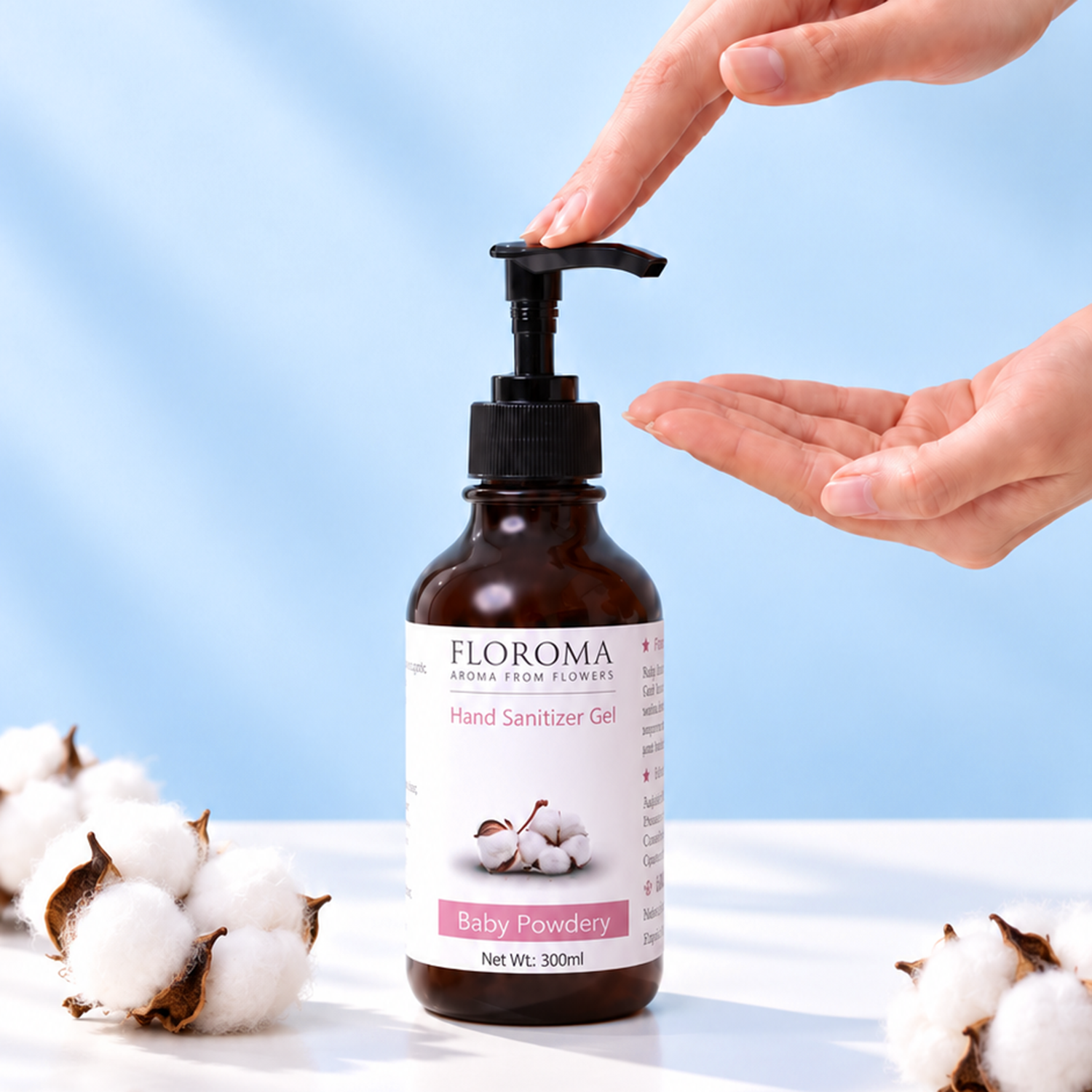 【買一送三】家庭裝：爽身粉納米消毒搓手液 Baby Powdery Hand Sanitizer Refill