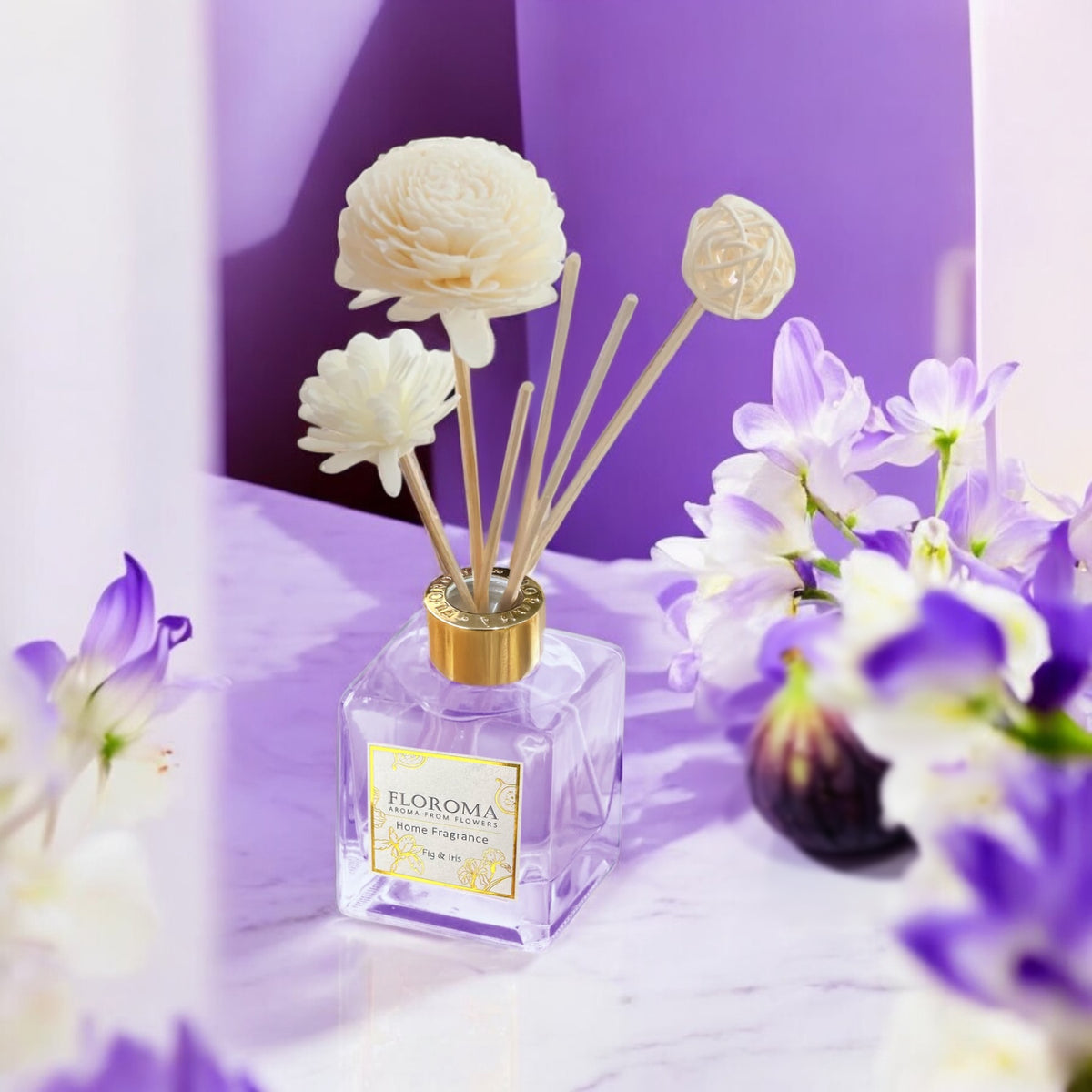 《無花果與鳶尾花 Fig and Iris》【室內擴香瓶】 Home Diffuser | Floroma 花之滴