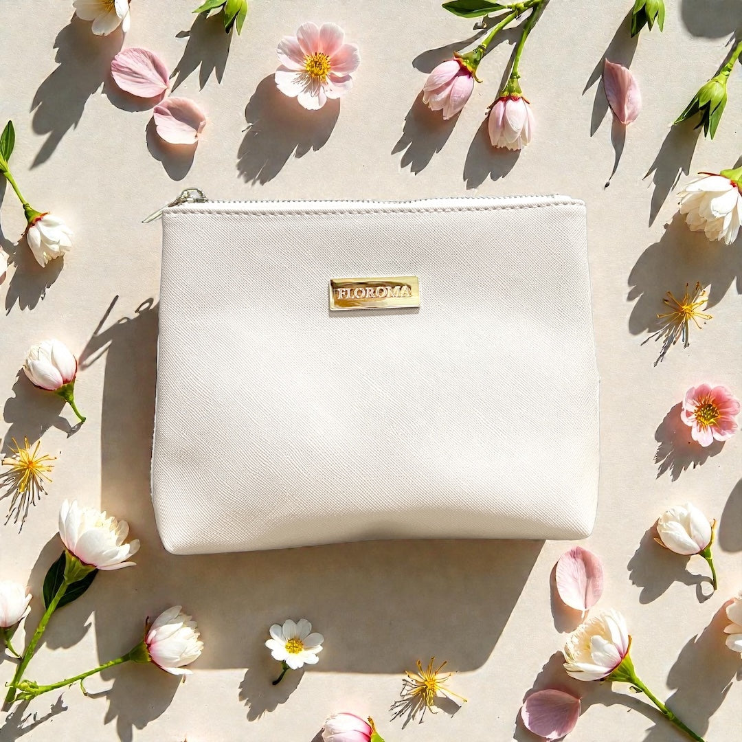 【旅行必備】FLOROMA皮革隨行化妝袋