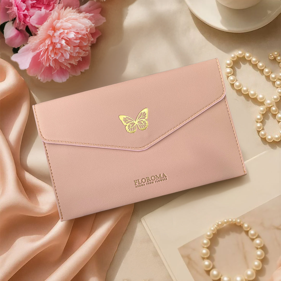 【新年必備】蝶舞翩翩燙金皮革利是封袋＋利是封套裝