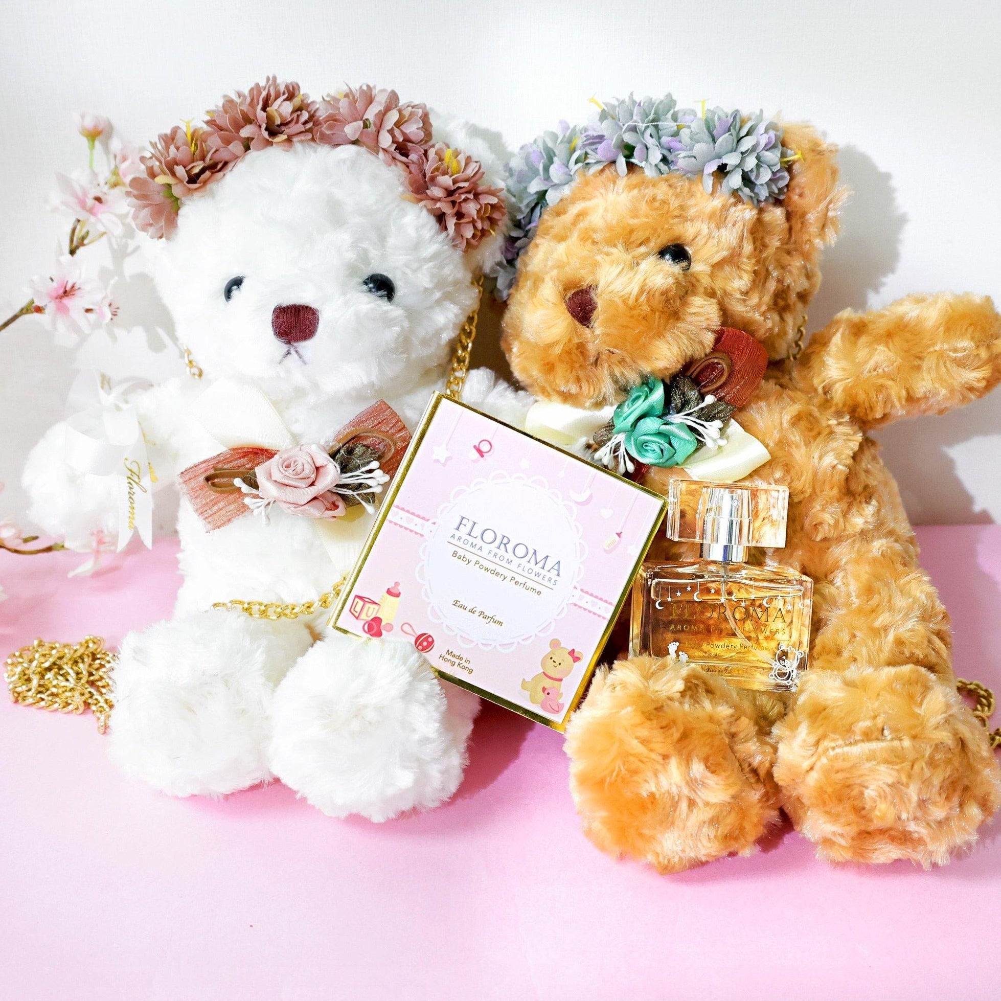 【520情人節最佳禮物】限量花之小熊+大香水 - Floroma 花の滴